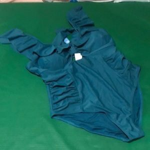 0X Cupshe nwt one piece swim green